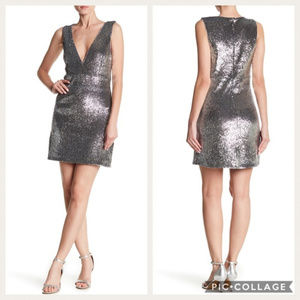 Bardot Silver Sequin Dress